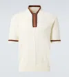 Dolce & Gabbana Sweater Cotton Blend Contrast Trim In White