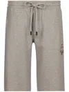 Dolce & Gabbana Jersey Jogging Shorts In Grau