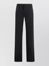 Dolce & Gabbana Cotton Blend Trousers With Pockets And Belt Loops In Black