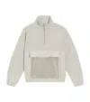 Dolce & Gabbana Zipped Sweatshirt With Embossed Dg In Neutral