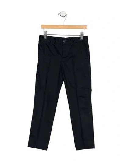 Pre-owned Dolce & Gabbana Babies' Cotton Blue Pants With Button And Zip Closure