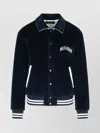 Dolce & Gabbana Cotton Bomber Jacket Ribbed Cuffs In Black