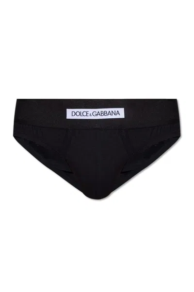 Dolce & Gabbana Cotton Briefs In Black