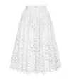 Dolce & Gabbana Long Circle Skirt With Cut-out In Multi