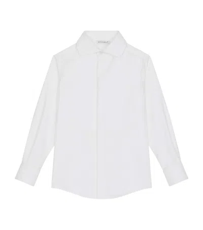 Dolce & Gabbana Kids' Cotton Button-up Shirt In White