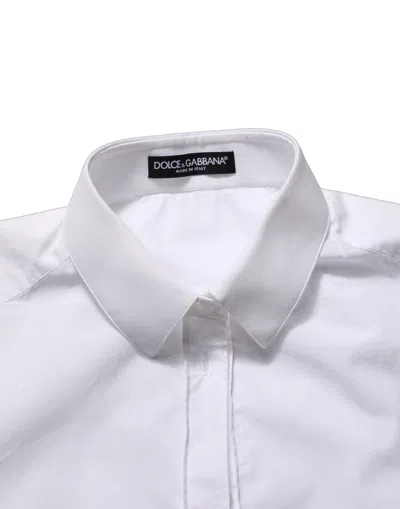 Dolce & Gabbana Cotton Button-up Shirt In Gray