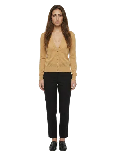 Dolce & Gabbana Cotton Cardigan In Yellow