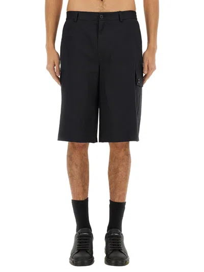 DOLCE & GABBANA COTTON CARGO BERMUDA SHORTS
