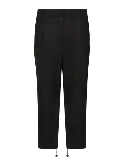 Dolce & Gabbana Cotton Cargo Pants In Black