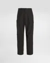 Dolce & Gabbana Cotton Cargo Pants In Black