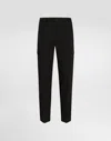 Dolce & Gabbana Cotton Cargo Pants In Black