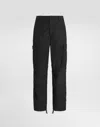 Dolce & Gabbana High-waist Cargo Trousers In Black
