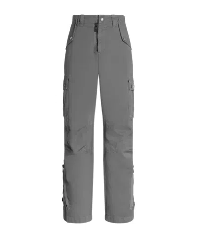 Dolce & Gabbana Cotton Cargo Pants In Gray