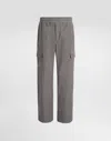 Dolce & Gabbana Cotton Cargo Pants In Grey
