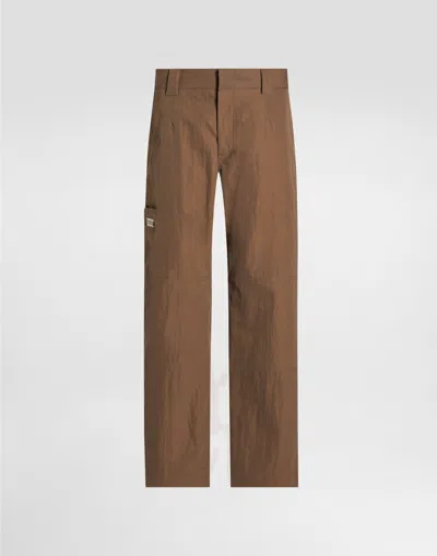 Dolce & Gabbana Cotton Cargo Pants With Tag In Beige