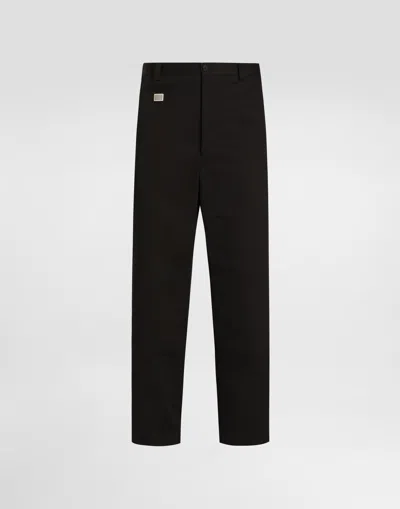 Dolce & Gabbana Cotton Cargo Pants With Tag In Black