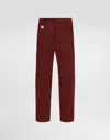 Dolce & Gabbana Cotton Cargo Pants With Tag In Bordeaux
