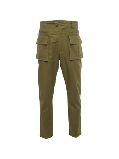 Pre-owned Dolce & Gabbana Cotton Cargo Trousers In Green