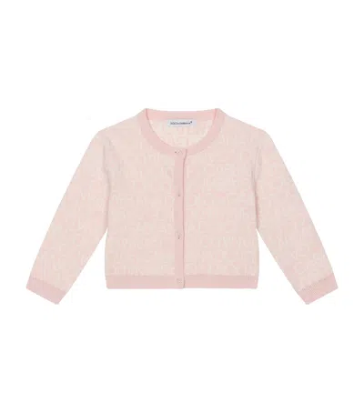 Dolce & Gabbana Kids' Cotton-cashmere Logo Cardigan