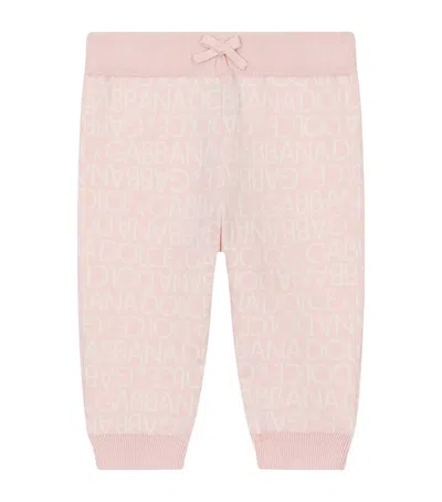 Dolce & Gabbana Kids' Cotton-cashmere Logo Sweatpants