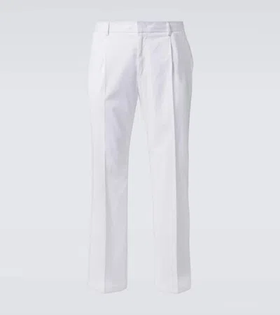 Dolce & Gabbana Cotton Chinos In White