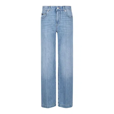 Dolce & Gabbana Cotton Clothing Trousers In Blue