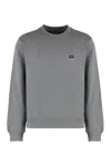 Dolce & Gabbana Men's Cotton Crew-neck Sweatshirt In Grey