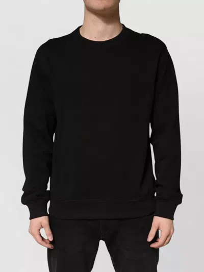 Dolce & Gabbana Cotton Crew Neck Sweatshirt Long Sleeves In Black