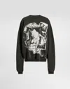 Dolce & Gabbana Cotton Crew Neck Sweatshirt With Print In Multi