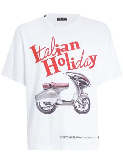 DOLCE & GABBANA DOLCE & GABBANA COTTON CREW-NECK T-SHIRT
