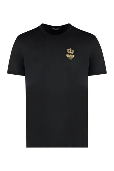 DOLCE & GABBANA DOLCE & GABBANA COTTON CREW-NECK T-SHIRT