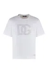 Dolce & Gabbana White T-shirt With Iconic Dg Logo Graphic