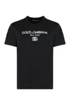 Dolce & Gabbana Jersey Round-neck T-shirt With Dg Milano Embroidery