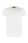 Dolce & Gabbana Crew Neck Cotton-blend T-shirt With Short Sleeves