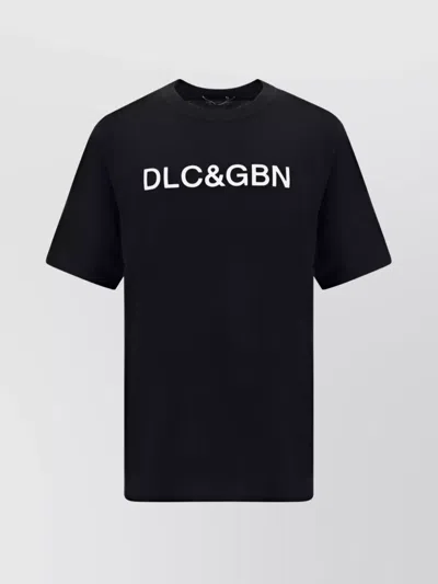 Dolce & Gabbana Cotton Crew Neck T-shirt In Black
