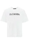 Dolce & Gabbana White Crewneck T-shirt With Contrasting Logo