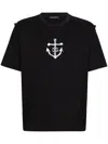 Dolce & Gabbana Blue T-shirt With Ancora Dg Print