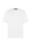 Dolce & Gabbana Cotton Crew-neck T-shirt In Bianca