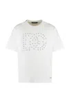 Dolce & Gabbana White T-shirt With Iconic Dg Logo Graphic In Bianco Ottico