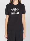 Dolce & Gabbana Black Cotton Logo T-shirt In Black