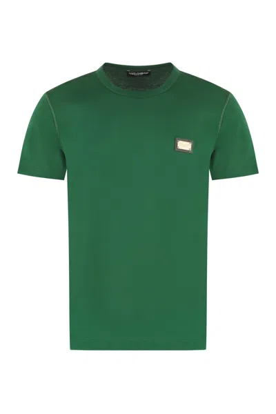 DOLCE & GABBANA COTTON CREW-NECK T-SHIRT