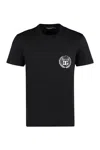 Dolce & Gabbana Crew-neck Pocket T-shirt In Soft Cotton In Nero