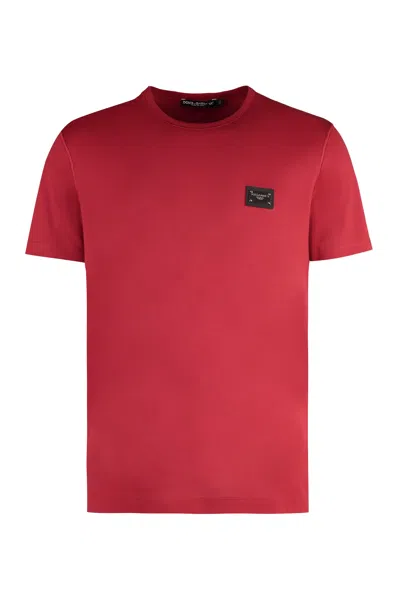 DOLCE & GABBANA COTTON CREW-NECK T-SHIRT
