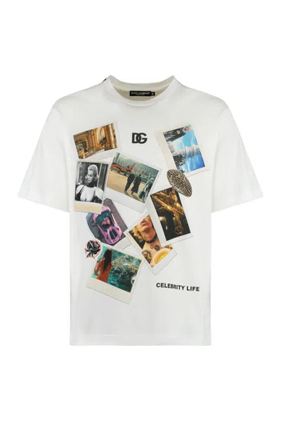 DOLCE & GABBANA DOLCE & GABBANA COTTON CREW-NECK T-SHIRT