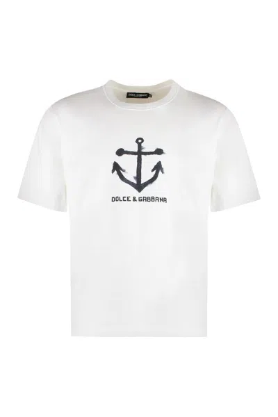 DOLCE & GABBANA DOLCE & GABBANA COTTON CREW-NECK T-SHIRT