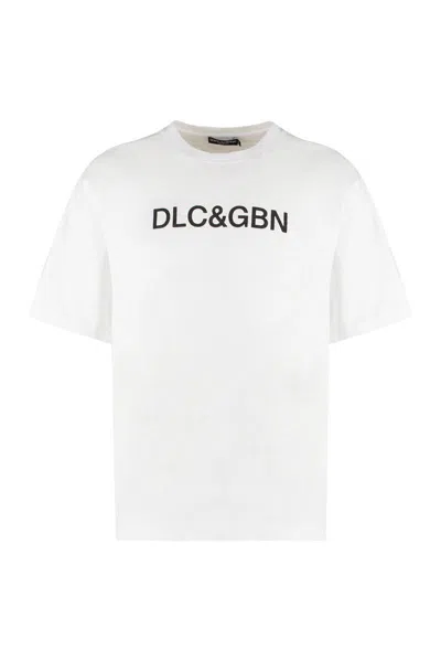 Dolce & Gabbana Cotton Crew-neck T-shirt In White