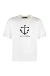 Dolce & Gabbana Men's Cotton Crew-neck T-shirt In White