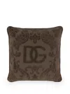 Dolce & Gabbana Cotton Cushion In Brown
