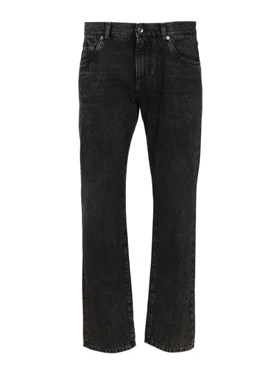DOLCE & GABBANA COTTON DENIM JEANS BLACK