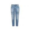 Dolce & Gabbana Cotton Denim Jeans Men In Blue